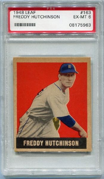 1948 Leaf #163 Freddy Hutchinson SP PSA 6