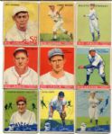 1933 & 1934 Goudey Lot of 13 Different G to VG With Graded & HOFers