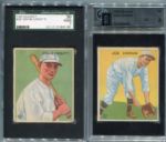 1933 & 1934 Goudey Lot of 13 Different G to VG With Graded & HOFers