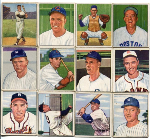 1950 Bowman Baseball Lot of 17 Different