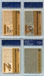 1960 Topps Baseball Lot of 6 Different All PSA Graded 7's