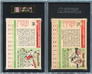 1955 Topps #29 Wehmeier SGC 86 & #71 Gomez SGC 84 