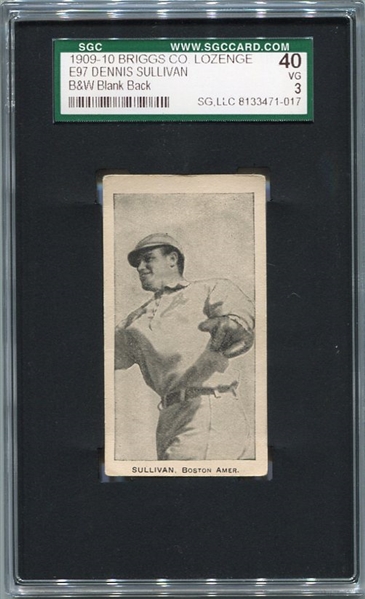 E97 Black & White Dennis Sullivan Boston SGC 40