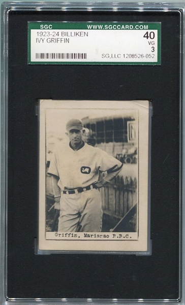 1923-24 Billiken Ivy Griffin SGC 40