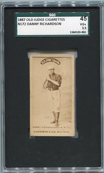 N172 Old Judge Cigarettes Danny Richardson New York SGC 45