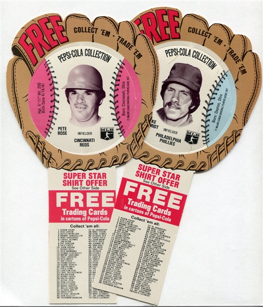 1977 Pepsi-Cola Glove Complete Set of 72 NRMT/MT