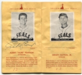 1957 San Francisco Seals Stamp Album-Complete with 13 Autographs