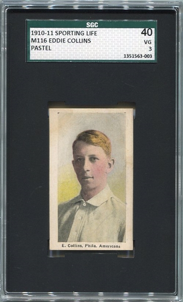 M116 Eddie Collins Pastel 300 Subjects Back SGC 40