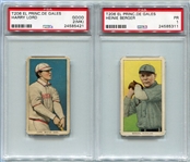 T206 Lot of 2 El Principe Backs Berger and Lord One With Backstamp