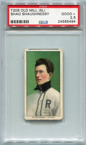 T206 Shag Shaughnessy PSA 2.5