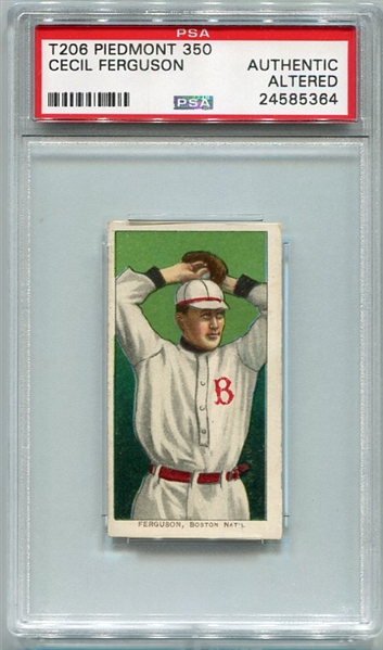 T206 Cecil Ferguson PSA Authentic Altered??