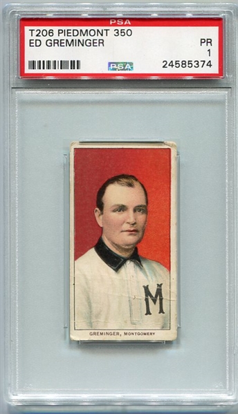T206 Ed Greminger Montgomery SLer PSA 1