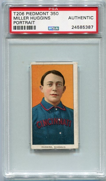 T206 Miller Huggins PSA Authentic