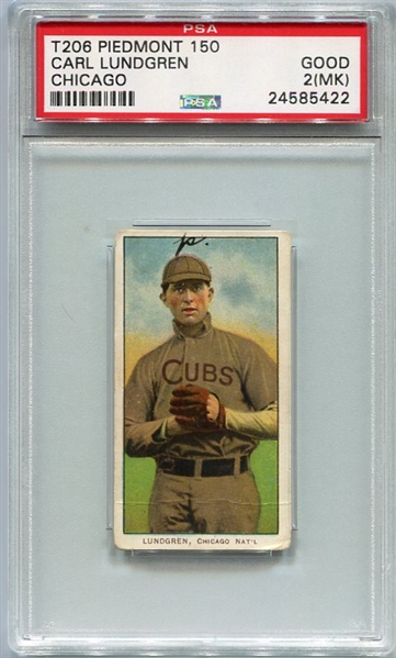 T206 Carl Lundgren Chicago PSA 2MK