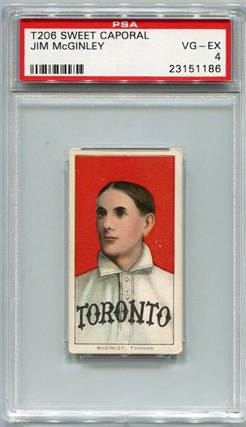 T206 Jim McGinley PSA 4