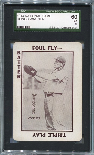 WG5 National Game Honus Wagner SGC 60