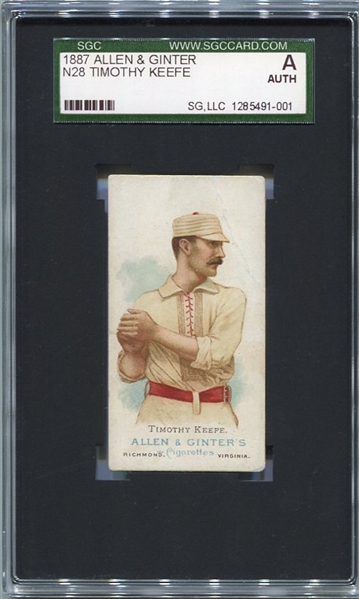 N28 Allen & Ginter Timothy Keefe SGC AUTH