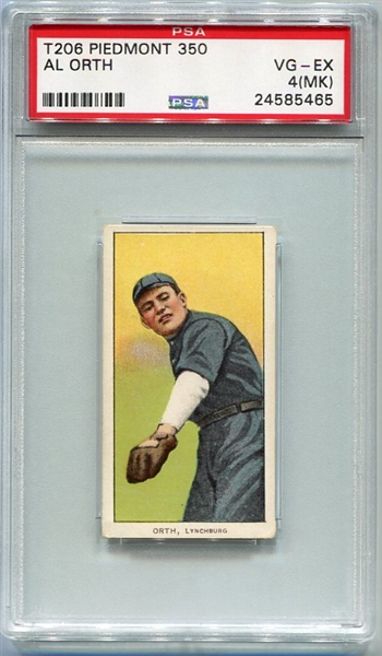 T206 Al Orth Lynchburg SLer PSA 4MK