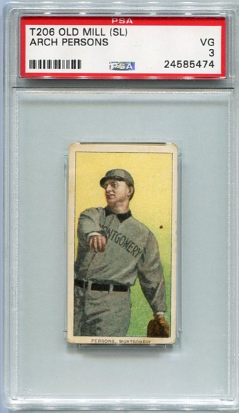 T206 Arch Persons Montgomery SLer PSA 3