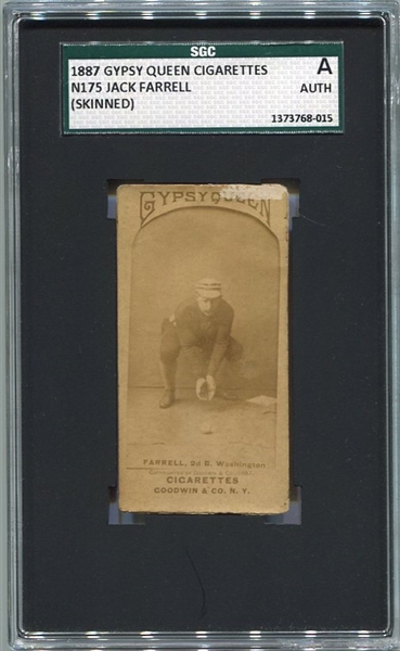 N175 Gypsy Queen Jack Farrell SHC AUTH