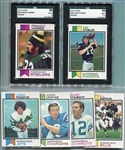 1973 Topps Football High Grade Lot of HOFers