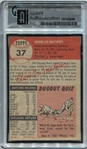 1953 Topps #37 Eddie Mathews GAI 7.5