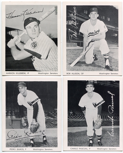 1959 Washington Senators Team Issued Photo Lot of 7 Different