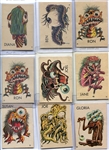 1965 & 1973 Topps Ugly Stickers Lot of 13 Mostly Different