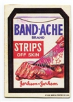 1973 Wacky Pack Band-Ache With Red Ludlow Back Extremely Scarce!
