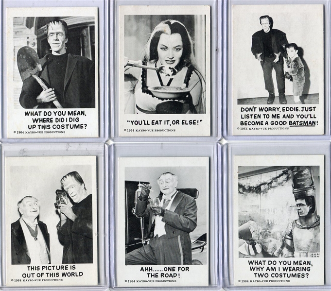 1964 Munsters Lot of 17 Different Nicer Ex/Exmt cards