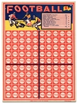 1930's Acme 1 Cent Football Punch Board