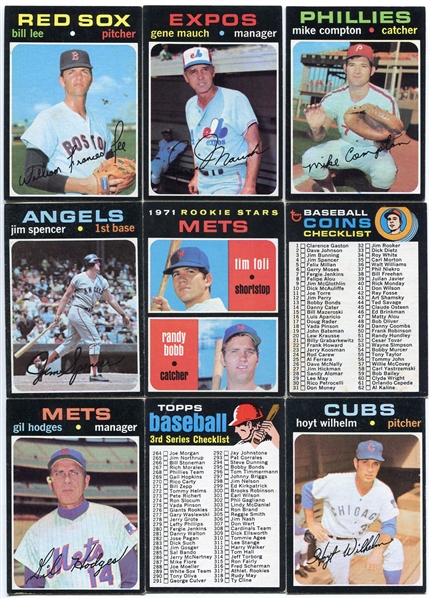 1971 Topps Baseball Starter Set of 206 Different 
