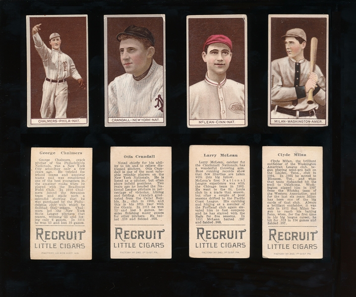 T207 Lot of 4 Different - Chalmers, Crandall, McLean, Milan 