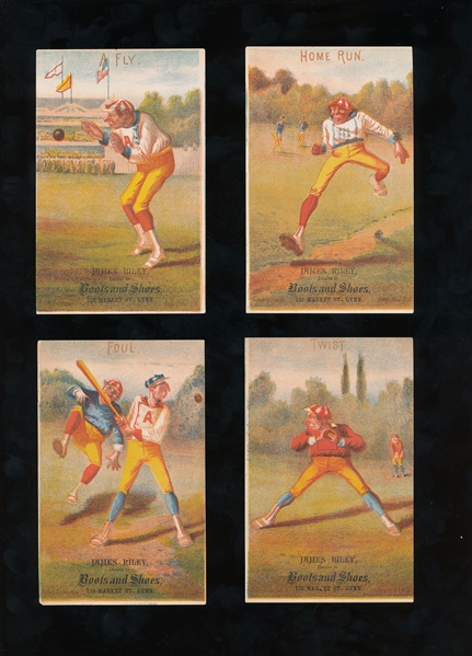 N284 Rooks & H804-6 Forbes Co. Trade Cards 1878 ca. (5)