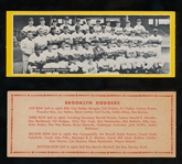 1951 Topps Team Card Brooklyn Dodgers Dated Version W/Jackie Robinson 