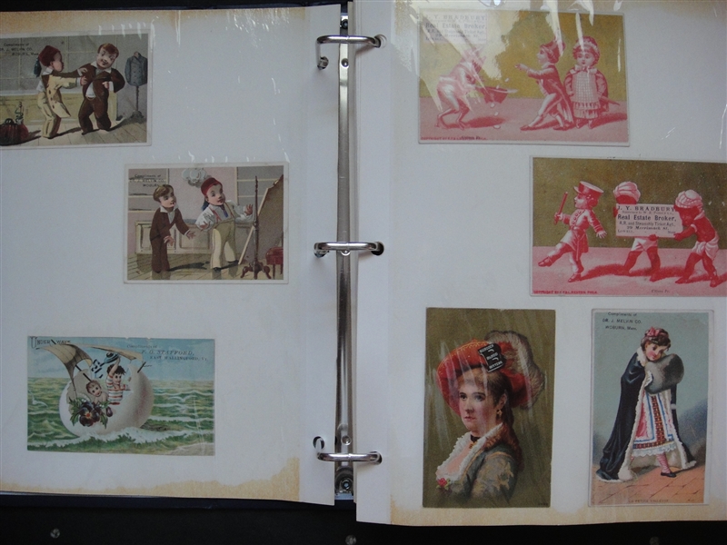 Old Time Victorian Trade Card & Assorted Items Album 274 Items!!