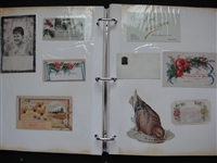 Old Time Victorian Trade Card & Assorted Items Album 274 Items!!