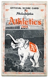 Philadelphia Athletics Score card/Programs 4 Different 1937 & 1938