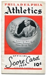Philadelphia Athletics Score card/Programs 4 Different 1937 & 1938