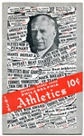 Philadelphia Athletics Score card/Programs 4 Different 1937 & 1938