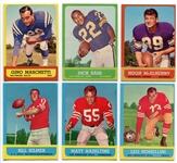 1963 Topps Football Lot of 6 Different Stars/HOFers Nrmt+/-