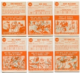 1963 Topps Football Lot of 6 Different Stars/HOFers Nrmt+/-