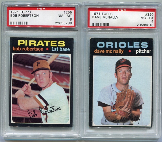 1971 Topps Baseball Lot of 2 PSA Graded