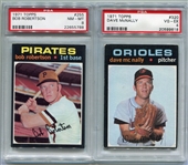 1971 Topps Baseball Lot of 2 PSA Graded
