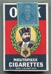 1920's Obak Mouthpiece Cigarettes Slide Shell Pack Complete With Cigarettes