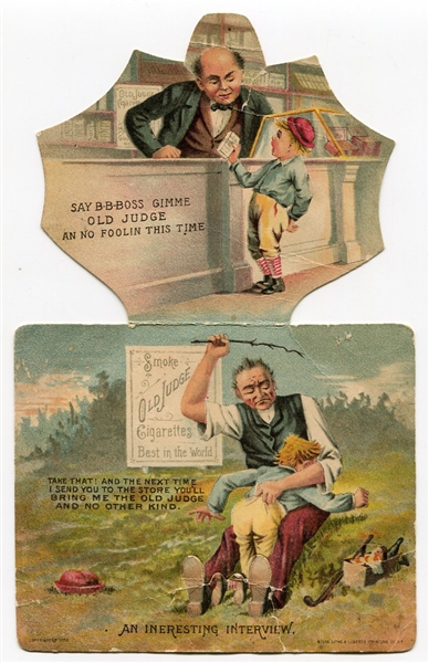 N173 Old Judge Metamorphic Ad Piece