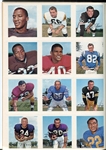 1964 Wheaties Pro Bowl Football Player Stamp Album Nrmt in Original Sleeve