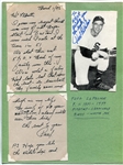 Lot of 18 Autographs Mostly Signed Letters Ex-Major Leaguers