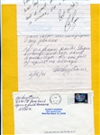 Lot of 18 Autographs Mostly Signed Letters Ex-Major Leaguers