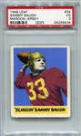1948 Leaf #34 'Slingin' Sammy Baugh Maroon Jersey PSA 3